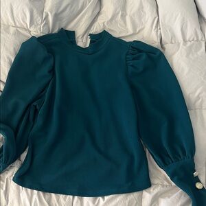 Elegant Green Women's Blouse